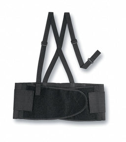 E0288 Back Support w/Suspenders Black M