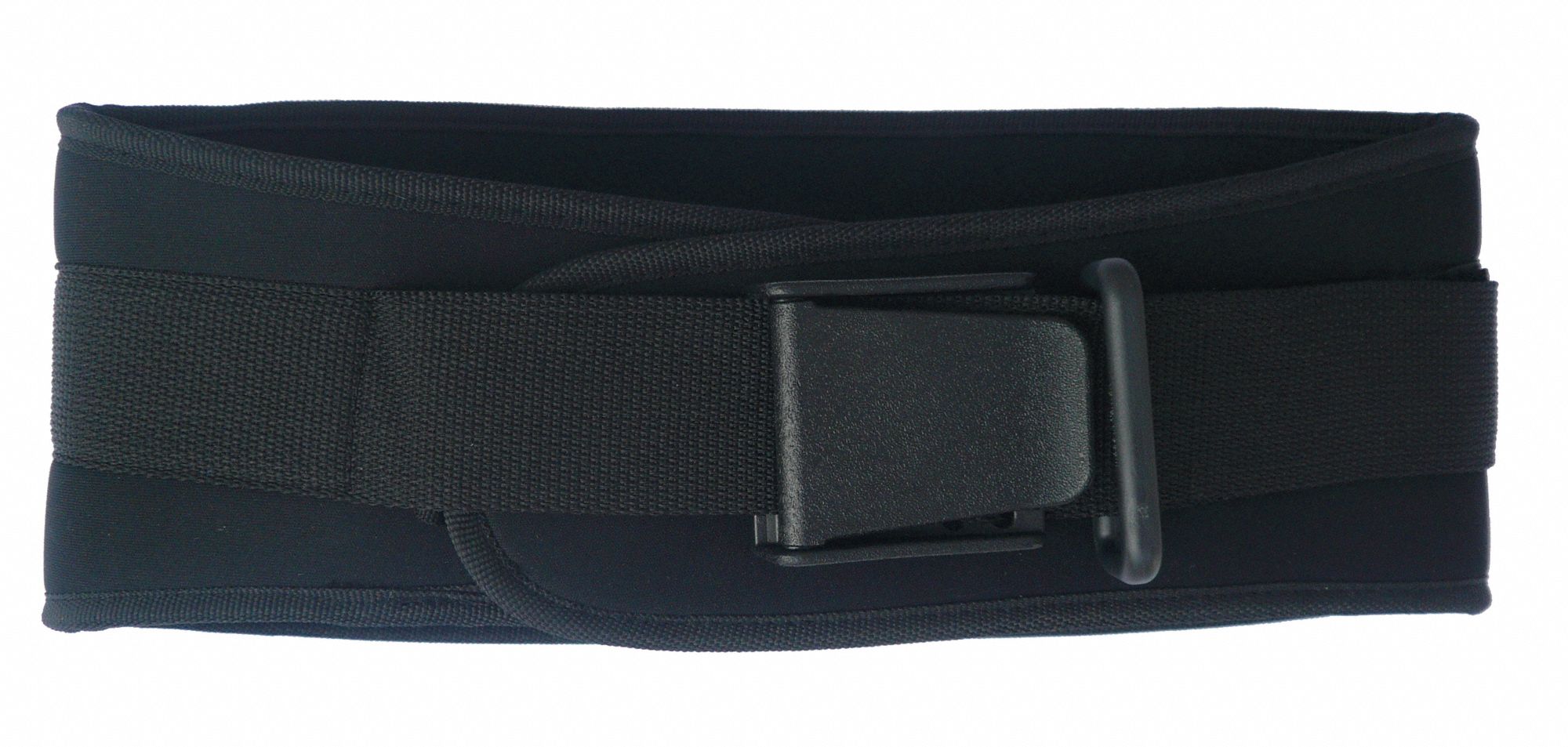 D0715 Back Support w/Foam Core Black Buckle M