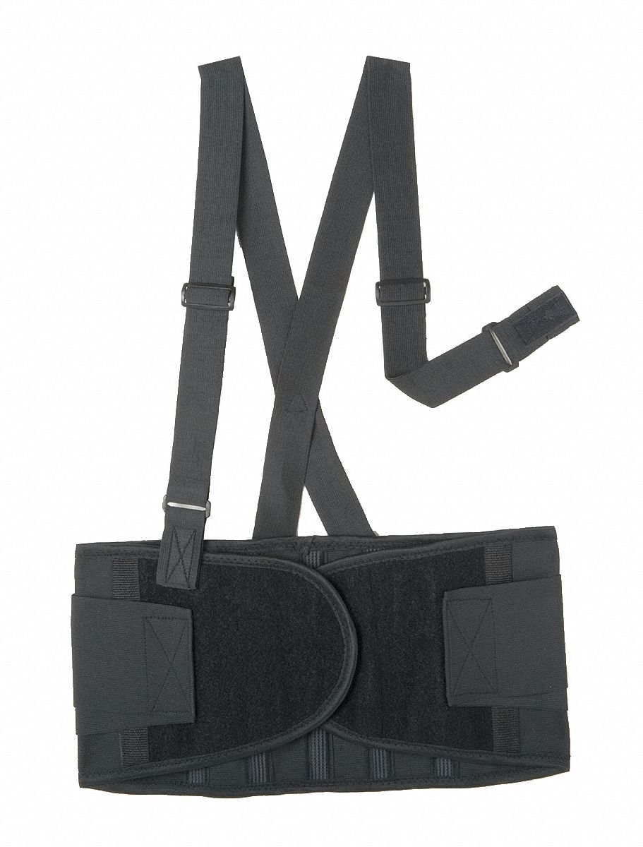 Back Support Black Elastic XL