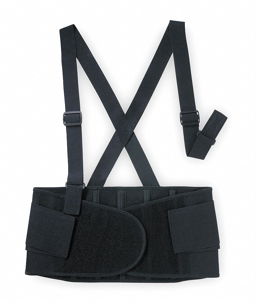Back Support Black Elastic M