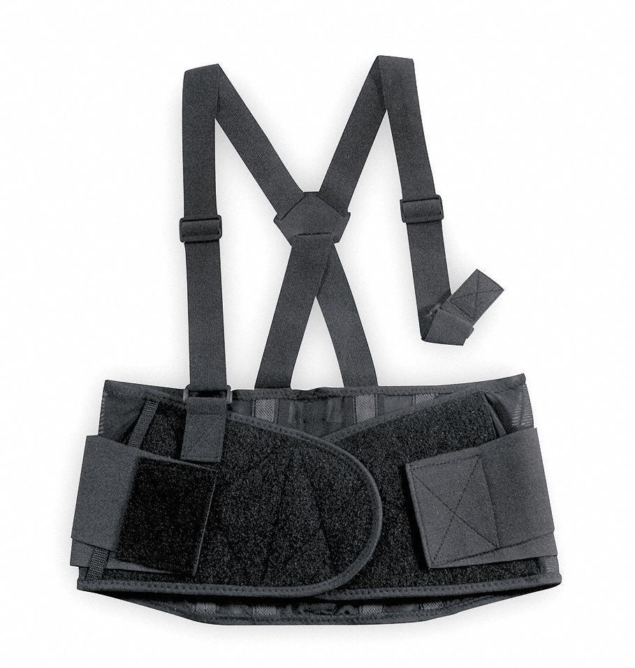 Back Support Black Polyester XL