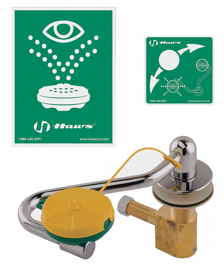 Eyewash Deck Mount 11-1/2 W 11-1/2 D