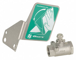 Stay-Open Ball Valve Includes Push Flag