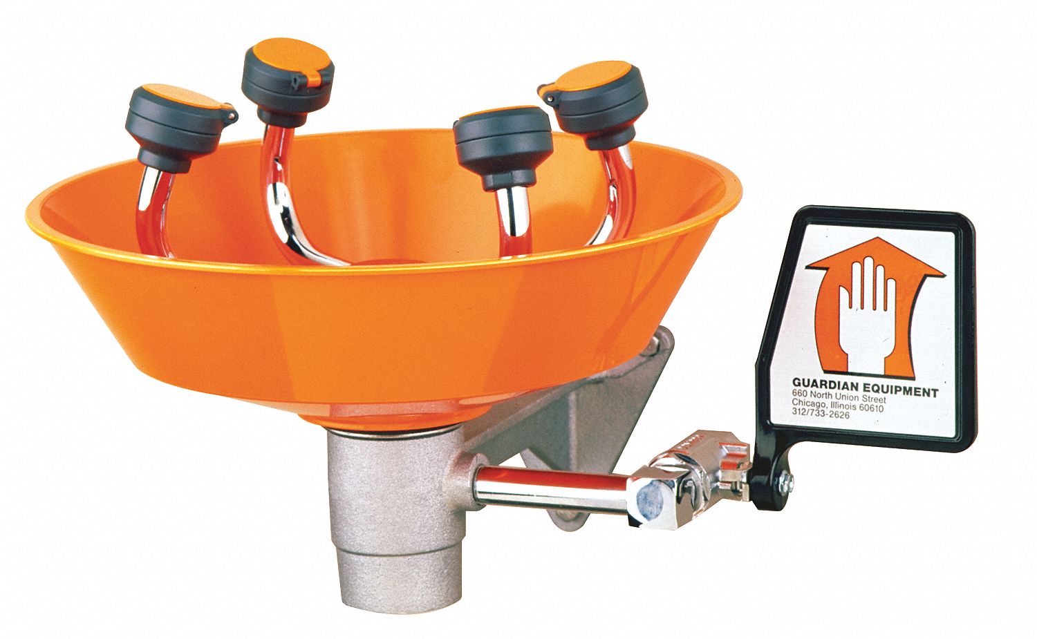 Eyewash Station Wall Mnt Plastic 15-1/2W