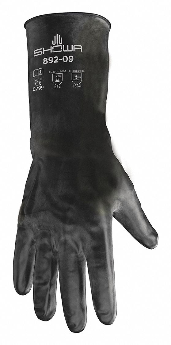 Chemical Resistant Gloves 11 Black PR