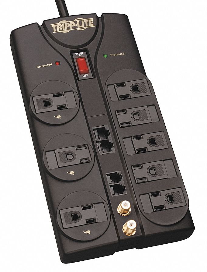 Datacom Surge Protector 8 Outlet Blk
