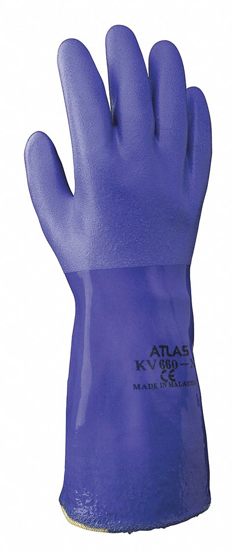 D6121 Chem Restnt Gloves Blue Sz XL PR