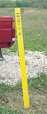 Blank Warning Stake Green 66 In H