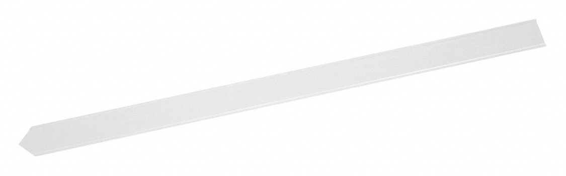Blank Warning Stake White 66 H
