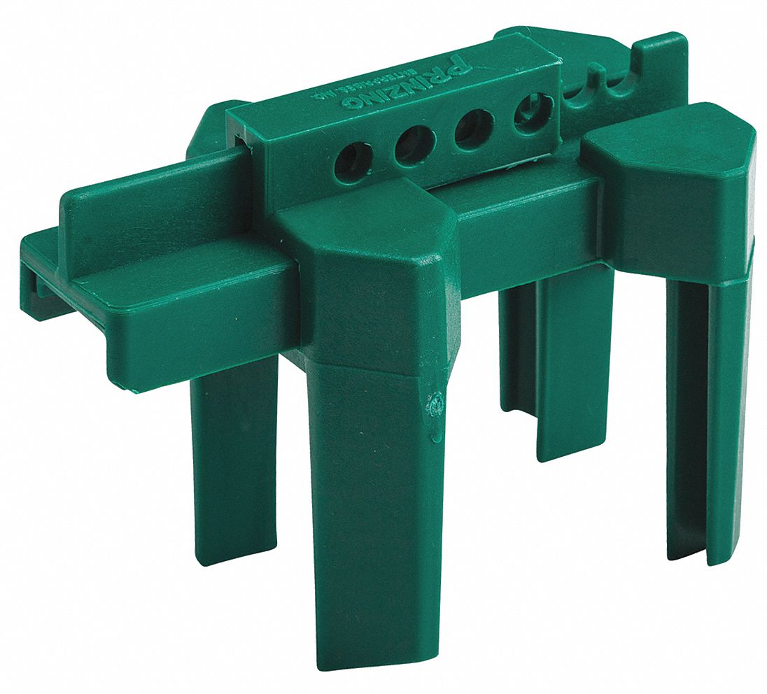 Ball Valve Lockout Grn 1/2 to 2-1/2 In.