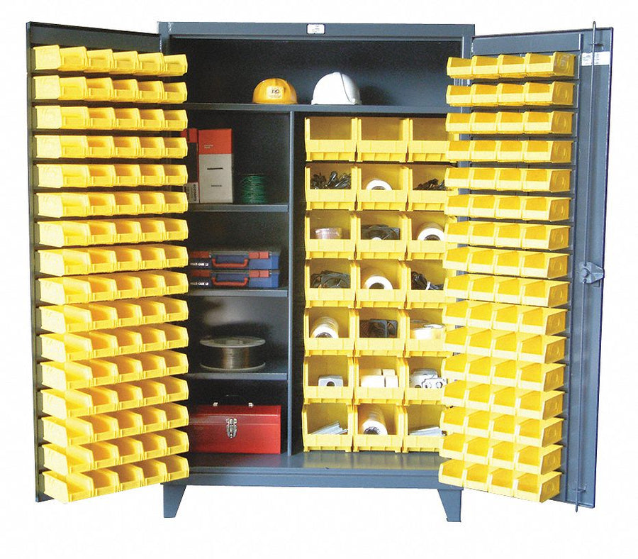 Bin Cabinet 78 x48 x24 Gray 165YlwBns