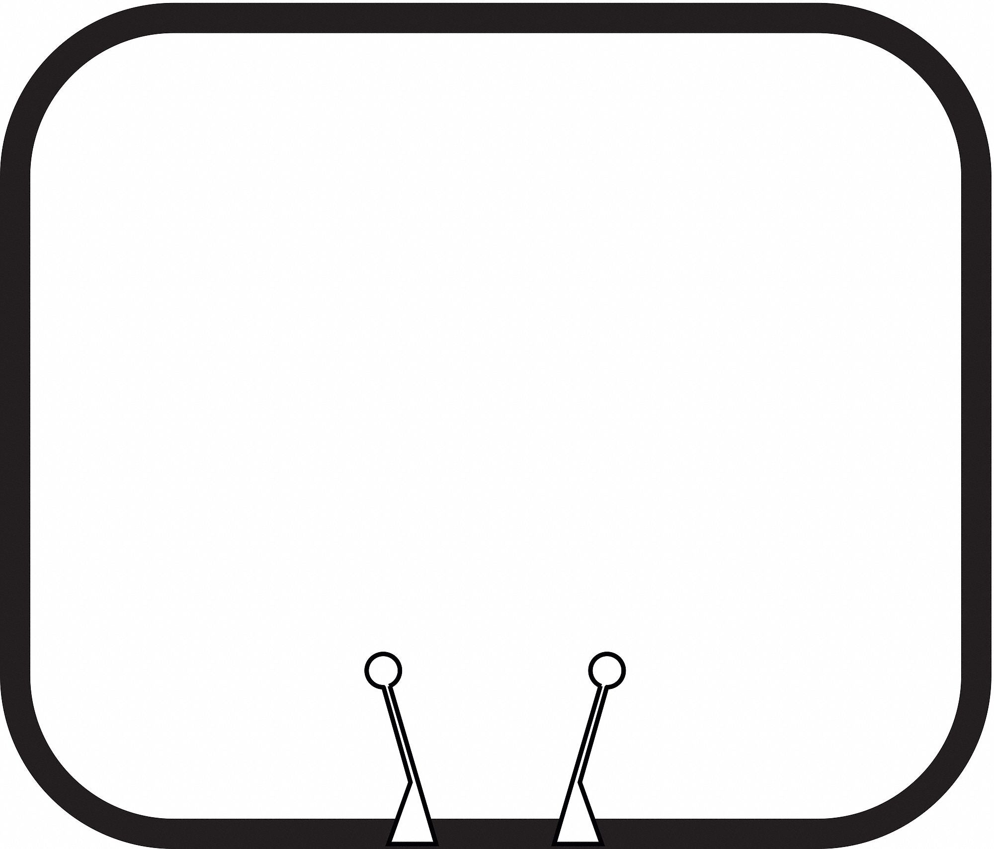 Traffic Cone Sign White Blank