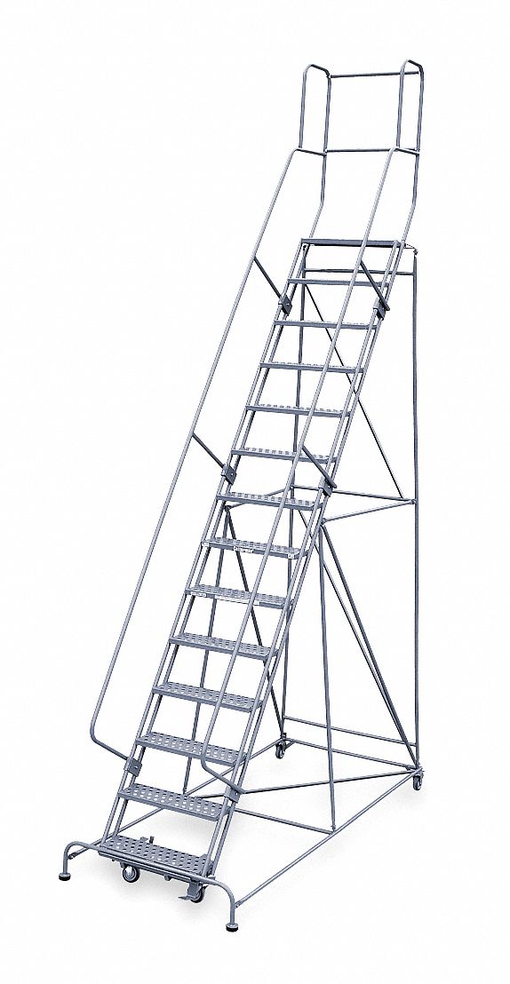 Rolling Ladder Hndrl Pltfm 140 In H