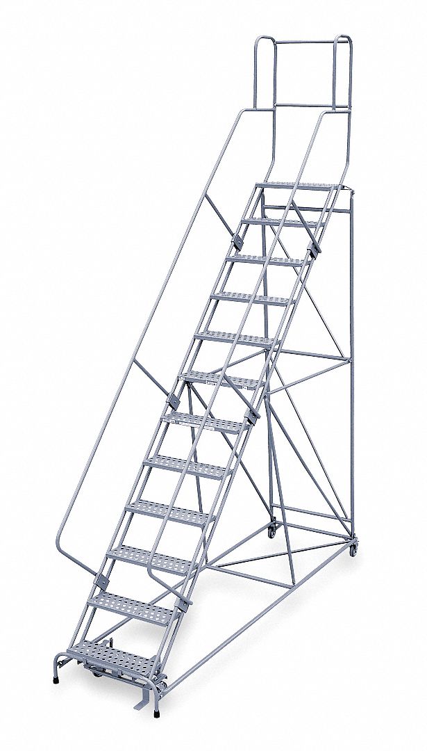 Rolling Ladder Hndrl Pltfm 120 In H