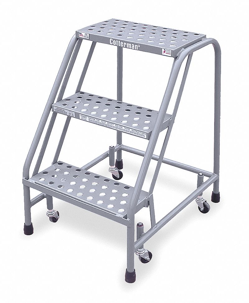 Rolling Ladder Welded Platform 30In H