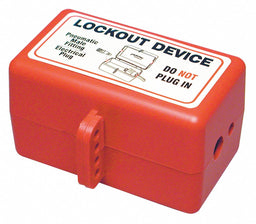 Plug Lockout Red 5/16In Shackle Dia.