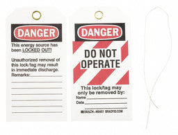 Danger Tag 5-3/4 x 3 In Cardstock PK25