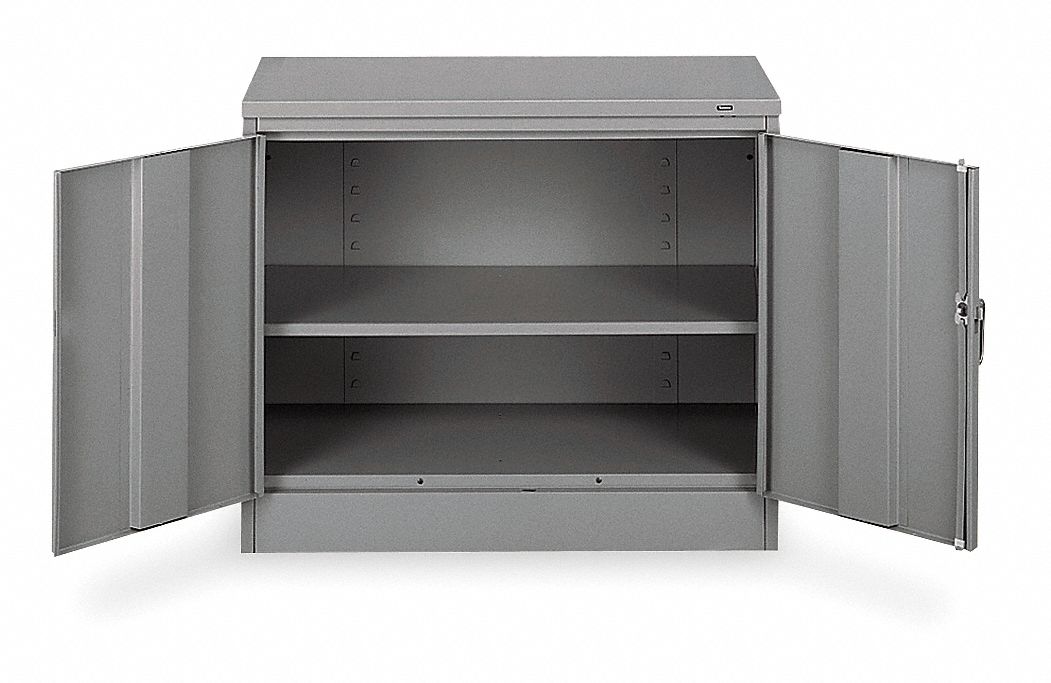 Storage Cabinet 30 x36 x18 MdGry 2Shlv