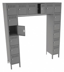 Bx Lckr 6x6Lckr Gray 78 x72 x18 UnAssm