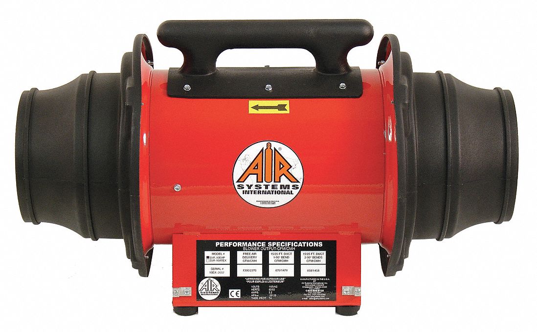 Confined Space Fan Red 15 W