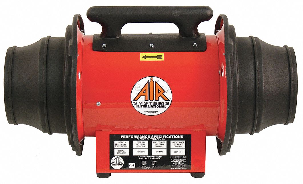 Confined Space Fan Red 15 W