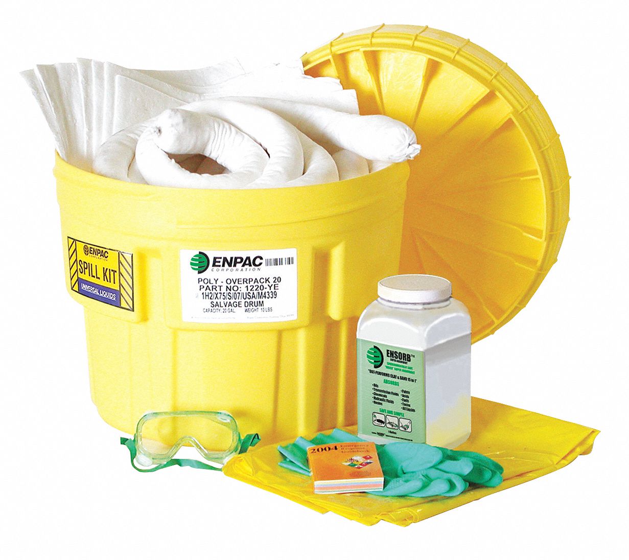 Spill Kit Refill Chem/Hazmat Brown