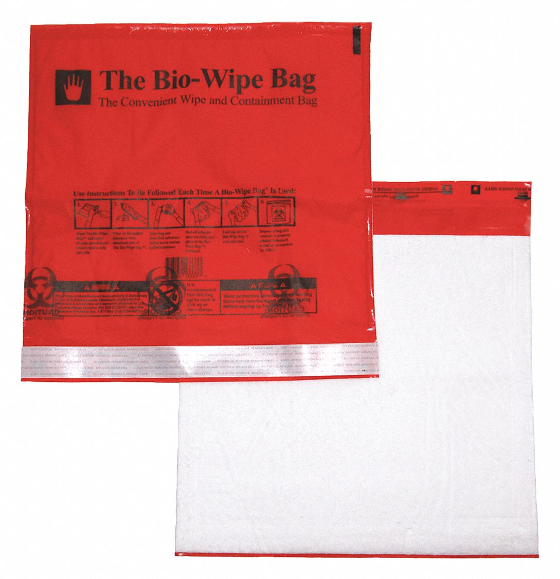 Bio-Wipe Bag 11-1/2 x 12 In PK10