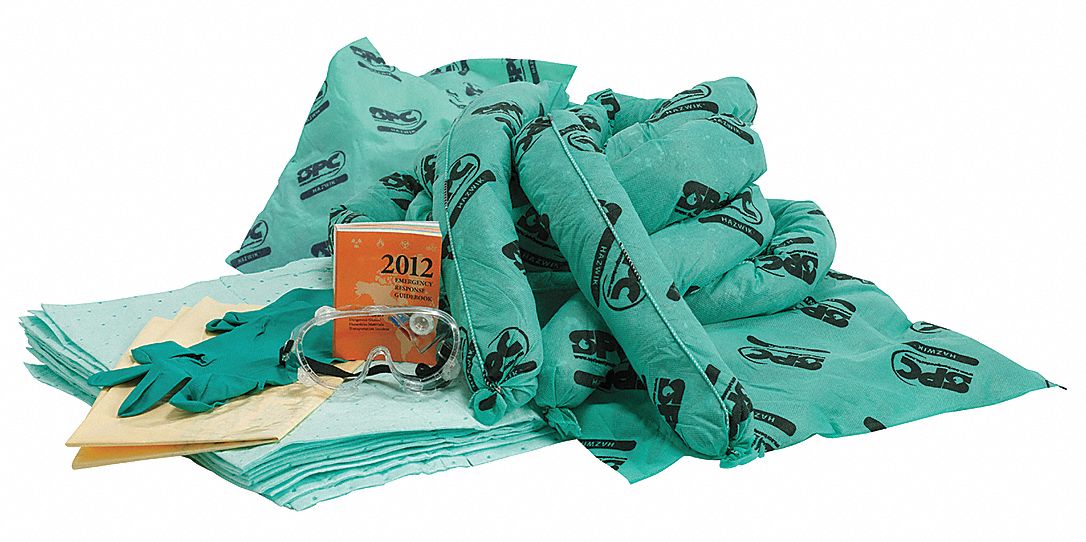 Spill Kit Refill Chem/Hazmat Green
