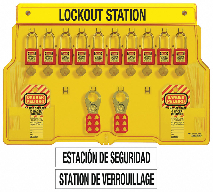 Lockout Station 10 Locks Keyed Diff