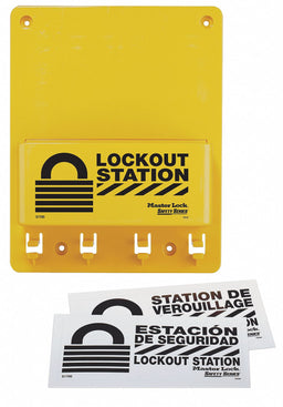 Lockout Station Unfilled 9-3/4 In H