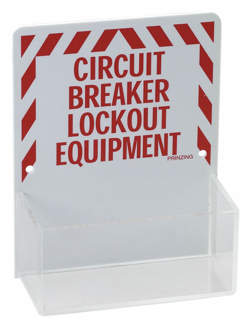 Lockout Board Unfilled Red/White