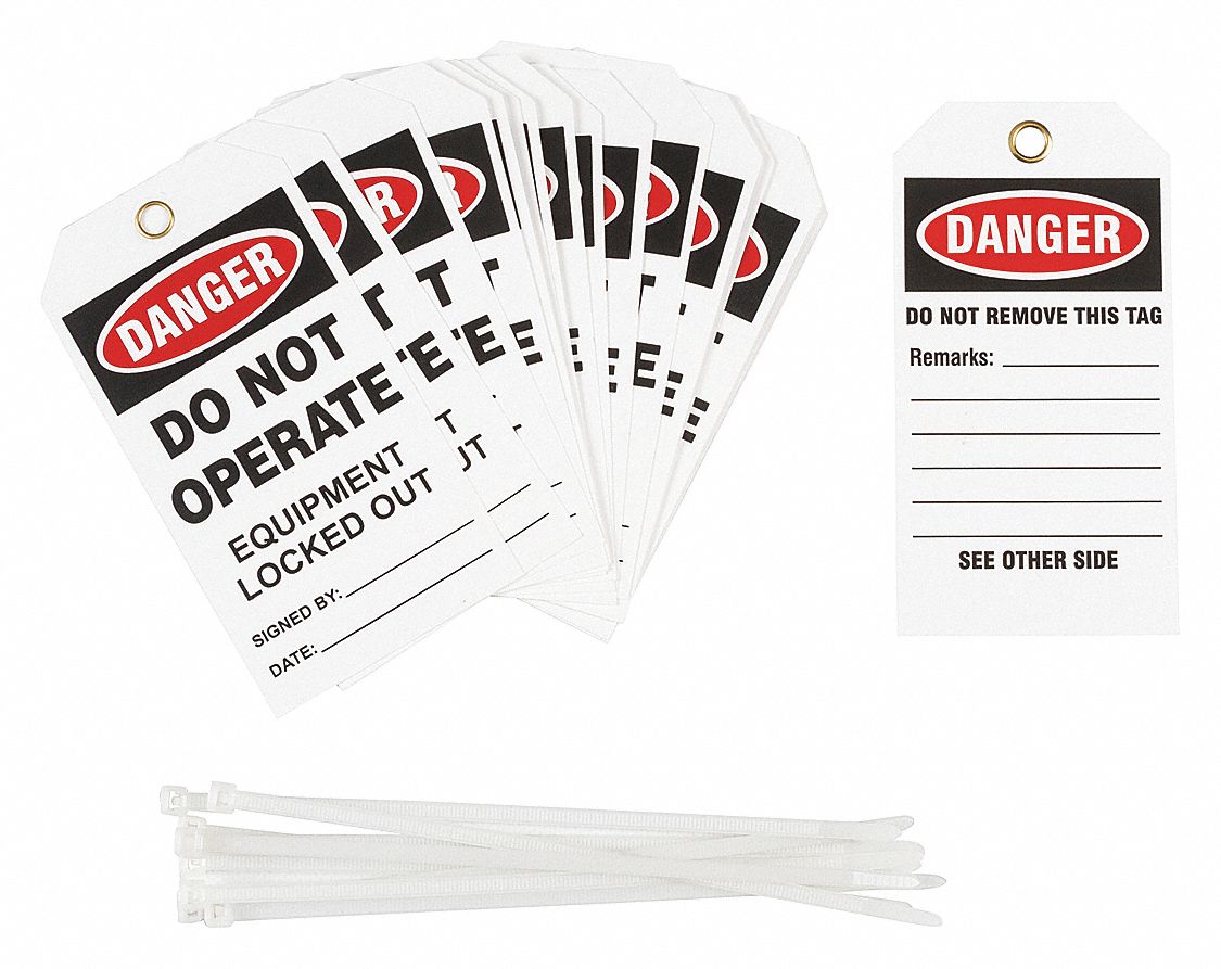 Danger Tag Vinyl PK25