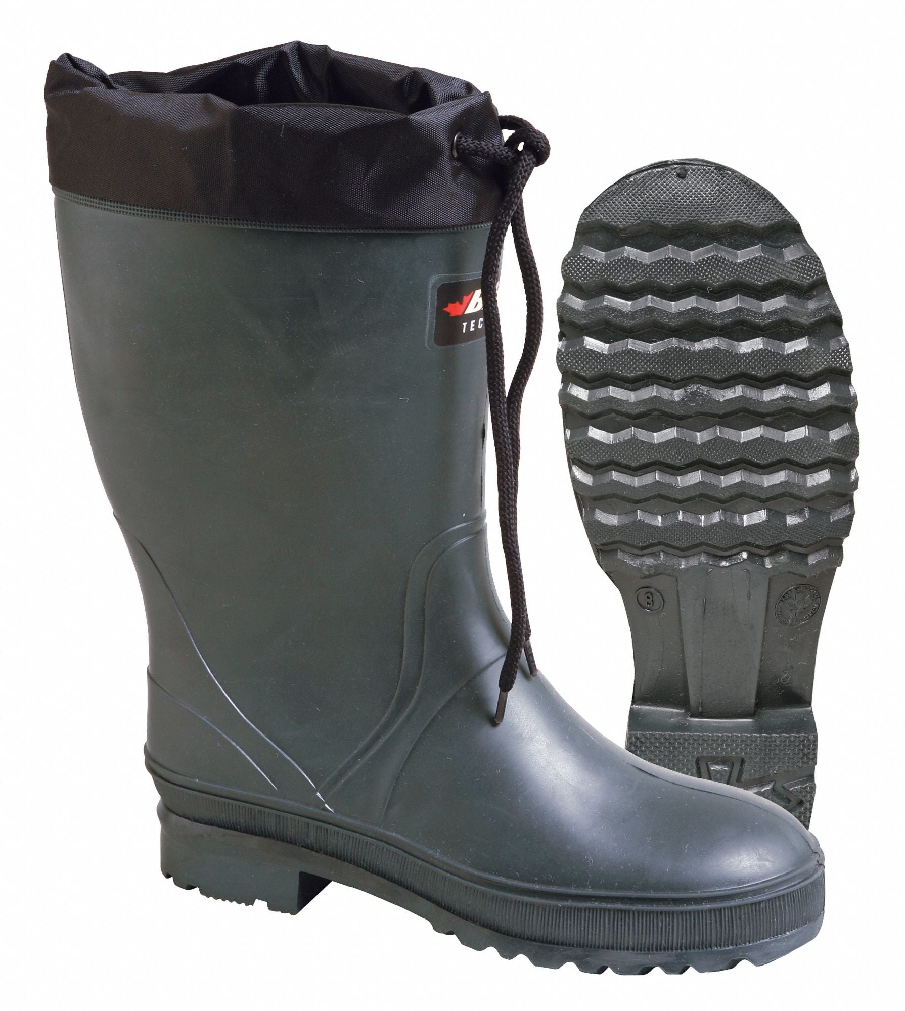 E7851 Rubber Boot Women s 9 Mid-Calf Green PR
