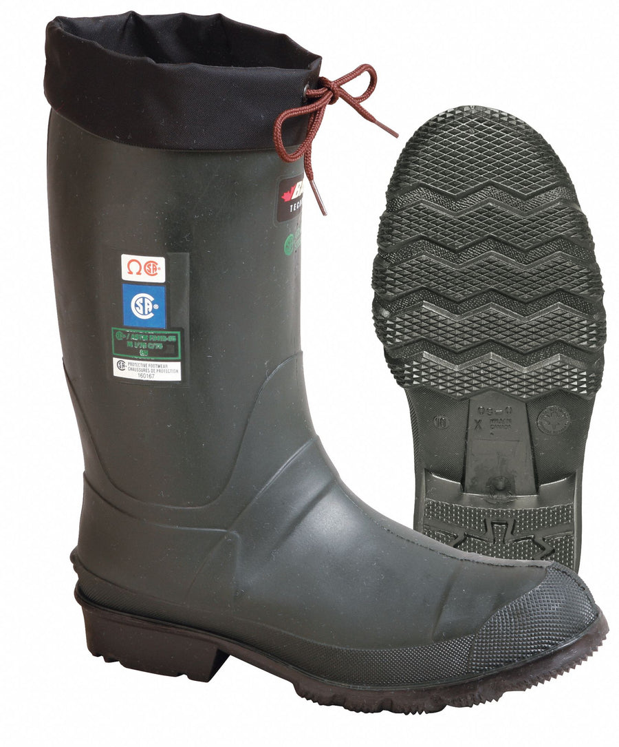 E7852 Rubber Boot Men s 7 Mid-Calf Green PR