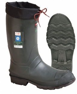 E7852 Rubber Boot Men s 13 Mid-Calf Green PR