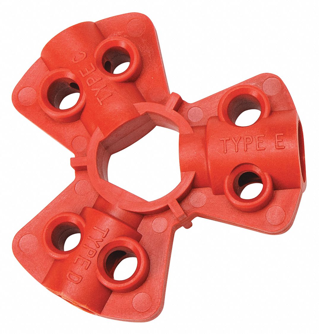 Pneumatic Fitting Lockout Red