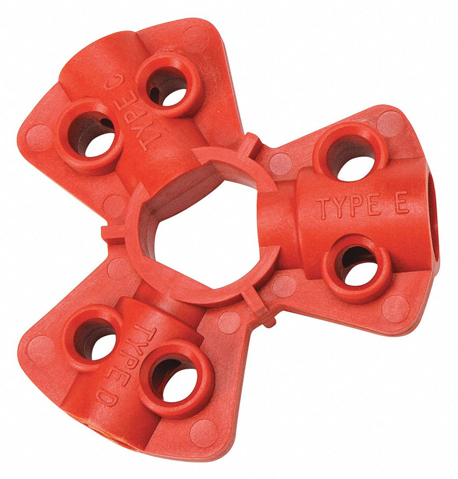 Pneumatic Fitting Lockout Red