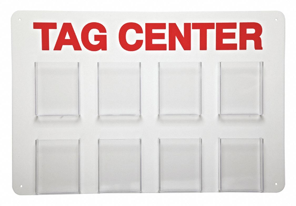 Tag Center Unfilled 15-3/4 in H