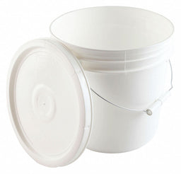 Pail Polyethylene White Snap-On