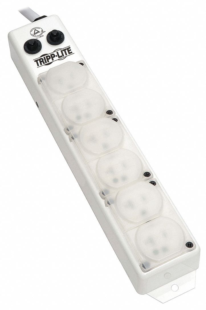 Outlet Strip 6 Outlet 20A 13-3/4 L Wht