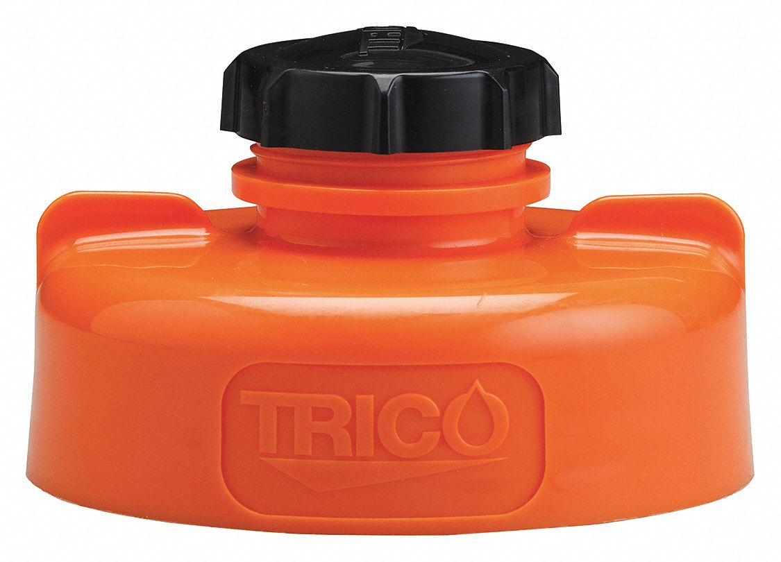 Storage Lid Orange Plastic 6 in H