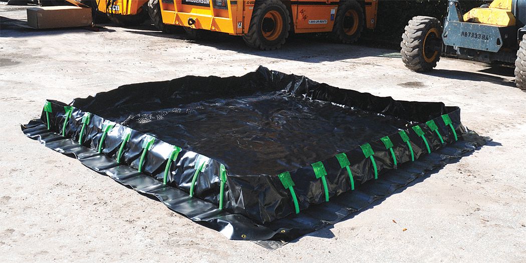 Spill Cont. Berm Stake Wall 1496 gal