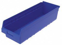 H2373 Shelf Bin Blue Plastic 6 in