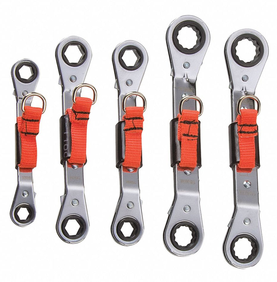 Box End Wrench Set Fll Plsh Offset SAE