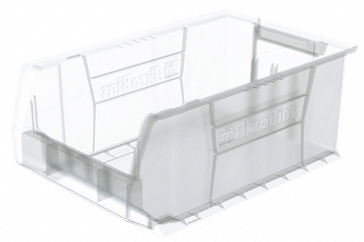 Super Size Bin Clear Plastic 8 in