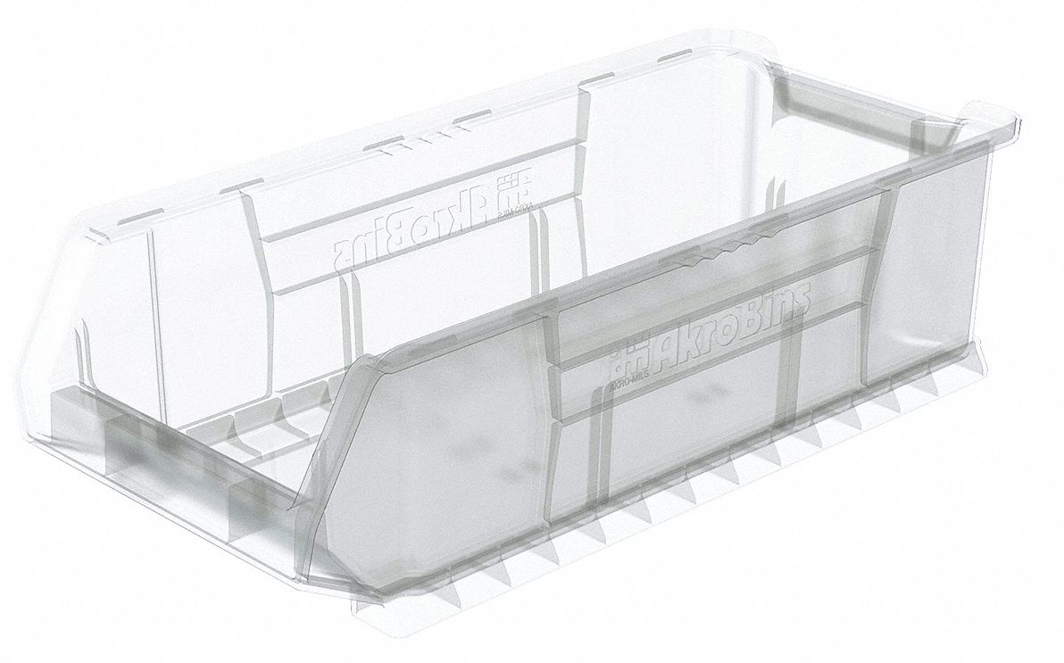 Super Size Bin Clear Plastic 7 in