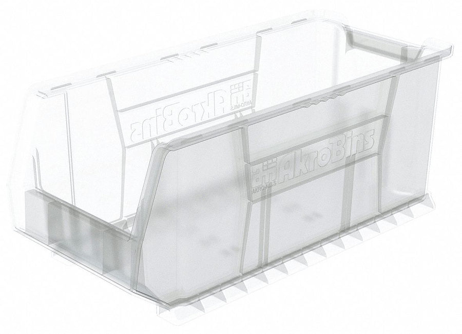 Super Size Bin Clear Plastic 10 in