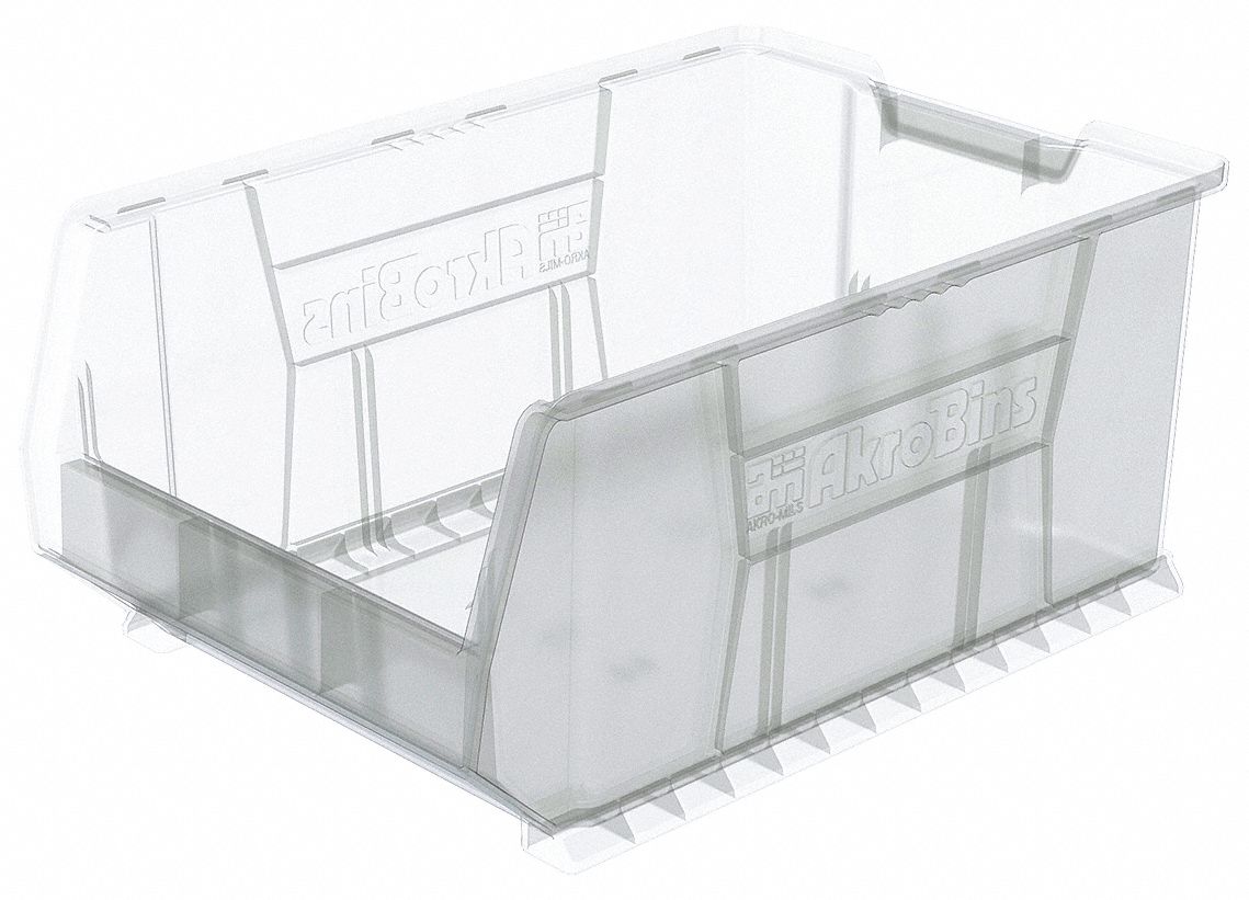 Super Size Bin Clear Plastic 11 in