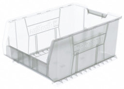 Super Size Bin Clear Plastic 11 in