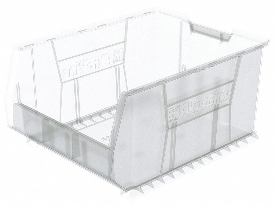 Super Size Bin Clear Plastic 12 in